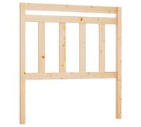 Berkfield Home Bed Headboard 81x4x100 cm Solid Wood Pine in Light Tan | Size: 81 x 4 x 100 cm Berkfield Home Light Tan 81 x 4 x 100 cm