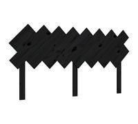 Berkfield Home Bed Headboard Black 159.5x3x80.5 cm Solid Wood Pine Berkfield Home Black 159.5x3x80.5 cm