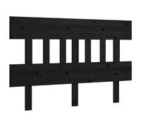 Berkfield Home Bed Headboard Black 203.5x3x81 cm Solid Wood Pine Berkfield Home Black 203.5x3x81 cm