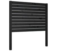 Berkfield Home Bed Headboard Black 81x4x100 cm Solid Wood Pine | Size: 81 x 4 x 100 cm Berkfield Home Black 81 x 4 x 100 cm