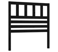 Berkfield Home Bed Headboard Black 81x4x100 cm Solid Wood Pine | Size: 81 x 4 x 100 cm Berkfield Home Black 81 x 4 x 100 cm