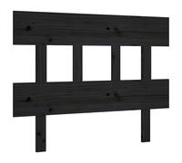 Berkfield Home Bed Headboard Black 93.5x3x81 cm Solid Wood Pine Berkfield Home Black 93.5x3x81 cm