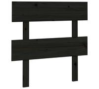 Berkfield Home Bed Headboard Black 93.5x3x81 cm Solid Wood Pine Berkfield Home Black 93.5x3x81 cm