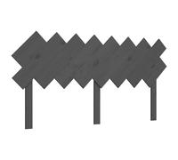 Berkfield Home Bed Headboard Grey 159.5x3x80.5 cm Solid Wood Pine Berkfield Home Grey 159.5x3x80.5 cm