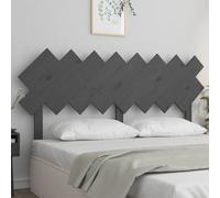 Berkfield Home Bed Headboard Grey 159.5x3x80.5 cm Solid Wood Pine Berkfield Home Grey 159.5x3x80.5 cm