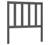 Berkfield Home Bed Headboard Grey 81x4x100 cm Solid Wood Pine | Size: 81 x 4 x 100 cm Berkfield Home Grey 81 x 4 x 100 cm