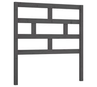 Berkfield Home Bed Headboard Grey 81x4x100 cm Solid Wood Pine | Size: 81 x 4 x 100 cm Berkfield Home Grey 81 x 4 x 100 cm