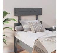 Berkfield Home Bed Headboard Grey 93.5x3x81 cm Solid Wood Pine Berkfield Home Grey 93.5x3x81 cm