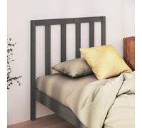 Berkfield Home Bed Headboard Grey 95x4x100 cm Solid Wood Pine | Size: 95 x 4 x 100 cm Berkfield Home Grey 95 x 4 x 100 cm