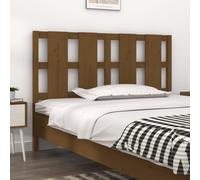 Berkfield Home Bed Headboard Honey Brown 125.5x4x100 cm Solid Wood Pine Berkfield Home Brown 125.5x4x100 cm