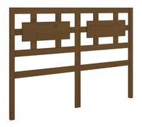 Berkfield Home Bed Headboard Honey Brown 125.5x4x100 cm Solid Wood Pine Berkfield Home Brown 125.5x4x100 cm