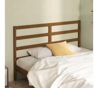 Berkfield Home Bed Headboard Honey Brown 146x4x100 cm Solid Wood Pine | Size: 146 x 4 x 100 cm Berkfield Home Brown 146 x 4 x 100 cm