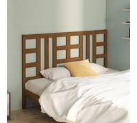 Berkfield Home Bed Headboard Honey Brown 146x4x100 cm Solid Wood Pine | Size: 146 x 4 x 100 cm Berkfield Home Brown 146 x 4 x 100 cm