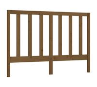 Berkfield Home Bed Headboard Honey Brown 156x4x100 cm Solid Wood Pine | Size: 156 x 4 x 100 cm Berkfield Home Brown 156 x 4 x 100 cm