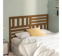 Berkfield Home Bed Headboard Honey Brown 156x4x100 cm Solid Wood Pine | Size: 156 x 4 x 100 cm Berkfield Home Brown 156 x 4 x 100 cm