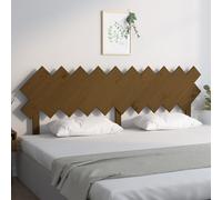 Berkfield Home Bed Headboard Honey Brown 196x3x80.5 cm Solid Wood Pine Berkfield Home Brown 196x3x80.5 cm