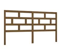 Berkfield Home Bed Headboard Honey Brown 206x4x100 cm Solid Wood Pine | Size: 206 x 4 x 100 cm Berkfield Home Brown 206 x 4 x 100 cm