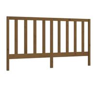 Berkfield Home Bed Headboard Honey Brown 206x4x100 cm Solid Wood Pine | Size: 206 x 4 x 100 cm Berkfield Home Brown 206 x 4 x 100 cm