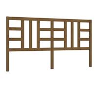 Berkfield Home Bed Headboard Honey Brown 206x4x100 cm Solid Wood Pine | Size: 206 x 4 x 100 cm Berkfield Home Brown 206 x 4 x 100 cm