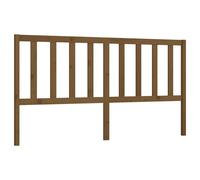 Berkfield Home Bed Headboard Honey Brown 206x4x100 cm Solid Wood Pine | Size: 206 x 4 x 100 cm Berkfield Home Brown 206 x 4 x 100 cm