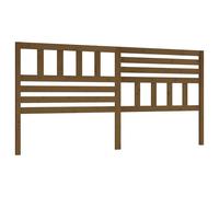Berkfield Home Bed Headboard Honey Brown 206x4x100 cm Solid Wood Pine | Size: 206 x 4 x 100 cm Berkfield Home Brown 206 x 4 x 100 cm