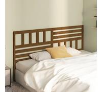 Berkfield Home Bed Headboard Honey Brown 206x4x100 cm Solid Wood Pine | Size: 206 x 4 x 100 cm Berkfield Home Brown 206 x 4 x 100 cm