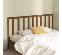 Berkfield Home Bed Headboard Honey Brown 206x4x100 cm Solid Wood Pine | Size: 206 x 4 x 100 cm Berkfield Home Brown 206 x 4 x 100 cm