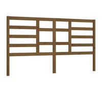 Berkfield Home Bed Headboard Honey Brown 206x4x104 cm Solid Wood Pine | Size: 206 x 4 x 104 cm Berkfield Home Brown 206 x 4 x 104 cm
