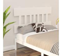 Berkfield Home Bed Headboard White 203.5x3x81 cm Solid Wood Pine Berkfield Home White 203.5x3x81 cm
