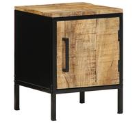 Berkfield Home Bedside Cabinet 30 x 30 x 40 cm Solid Wood Rough Mango in Brown Berkfield Home Brown 30 x 30 x 40 cm