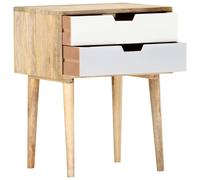 Berkfield Home Bedside Cabinet 47x35x59 cm Solid Mango Wood | Size: 47 x 35 x 59 cm Berkfield Home Multicolor 47 x 35 x 59 cm