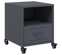 Berkfield Home Bedside Cabinet Anthracite 36x39x43.5 cm Steel in Dark Grey Berkfield Home Dark Grey 36x39x43.5 cm