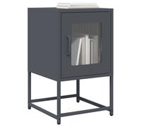 Berkfield Home Bedside Cabinet Anthracite 36x39x60.5 cm Cold-rolled Steel Berkfield Home Multicolor 36x39x60.5 cm