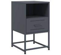 Berkfield Home Bedside Cabinet Anthracite 36x39x60.5 cm Steel in Dark Grey Berkfield Home Dark Grey 36x39x60.5 cm