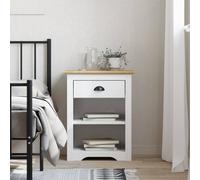 Berkfield Home Bedside Cabinet BODO Brown 53x38.5x66 cm Solid Wood Pine Berkfield Home Brown 53x38.5x66 cm