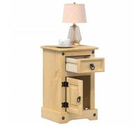 Berkfield Home Bedside Cabinet Corona 35x32.5x58 cm Solid Wood Pine in Brown Berkfield Home Brown 35x32.5x58 cm