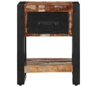 Berkfield Home Bedside Cabinet Multicolour 35x34x45 cm Solid Wood Reclaimed | Size: 35 x 34 x 45 cm Berkfield Home Multicolor 35 x 34 x 45 cm