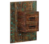 Berkfield Home Bedside Cabinet Multicolour 60x32x80 cm Solid Wood Reclaimed | Size: 60 x 32 x 80 cm Berkfield Home Multicolor 60 x 32 x 80 cm