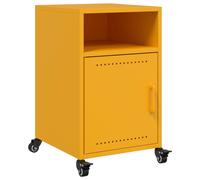 Berkfield Home Bedside Cabinet Mustard Yellow 36x39x59 cm Steel | Size: 36 x 39 x 59 cm Berkfield Home Mustard 36 x 39 x 59 cm