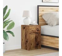 Berkfield Home Bedside Cabinet Old wood 38 x 34 x 61 cm Particle board in Brown Berkfield Home Brown 38 x 34 x 61 cm
