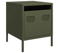 Berkfield Home Bedside Cabinet¬†Olive Green 35x39x43.5 cm Steel Berkfield Home Green 35x39x43.5 cm