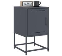 Berkfield Home Bedside Cabinets 2 pcs Anthracite 36x39x60.5 cm Steel in Black Berkfield Home Black 36x39x60.5 cm
