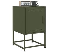 Berkfield Home Bedside Cabinets 2 pcs Olive Green 36x39x60.5 cm Steel Berkfield Home Green 36x39x60.5 cm