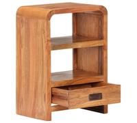 Berkfield Home Bedside Table 40x30x60 cm Solid Acacia Wood Honey Finish in Brown | Size: 40 x 30 x 60 cm Berkfield Home Brown 40 x 30 x 60 cm