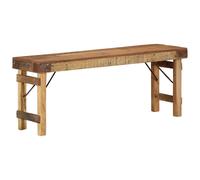 Berkfield Home Bench 110x35x46 cm Solid Wood Reclaimed in Brown | Size: 110 x 35 x 46 cm Berkfield Home Brown 110 x 35 x 46 cm