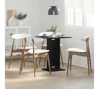 Berkfield Home Bistro Table Black Oak 60x60x75 cm Engineered Wood | Size: 60 x 60 x 75 cm Berkfield Home Black 60 x 60 x 75 cm