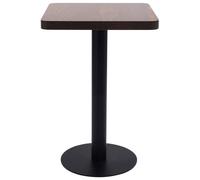 Berkfield Home Bistro Table Dark Brown 50x50 cm MDF Berkfield Home Brown 50x50 cm