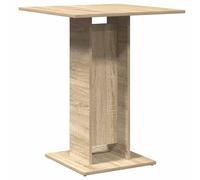 Berkfield Home Bistro Table Sonoma Oak 60x60x75 cm Engineered Wood in Tan | Size: 60 x 60 x 75 cm Berkfield Home Tan 60 x 60 x 75 cm