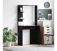 Berkfield Home Black Oak Computer Desk Black oak Solid wood, MDF Compact Berkfield Home Black