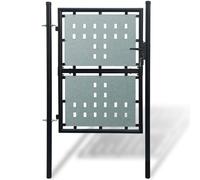 Berkfield Home Black Single Door Fence Gate 100 x 175 cm Berkfield Home Black 100 x 175 cm